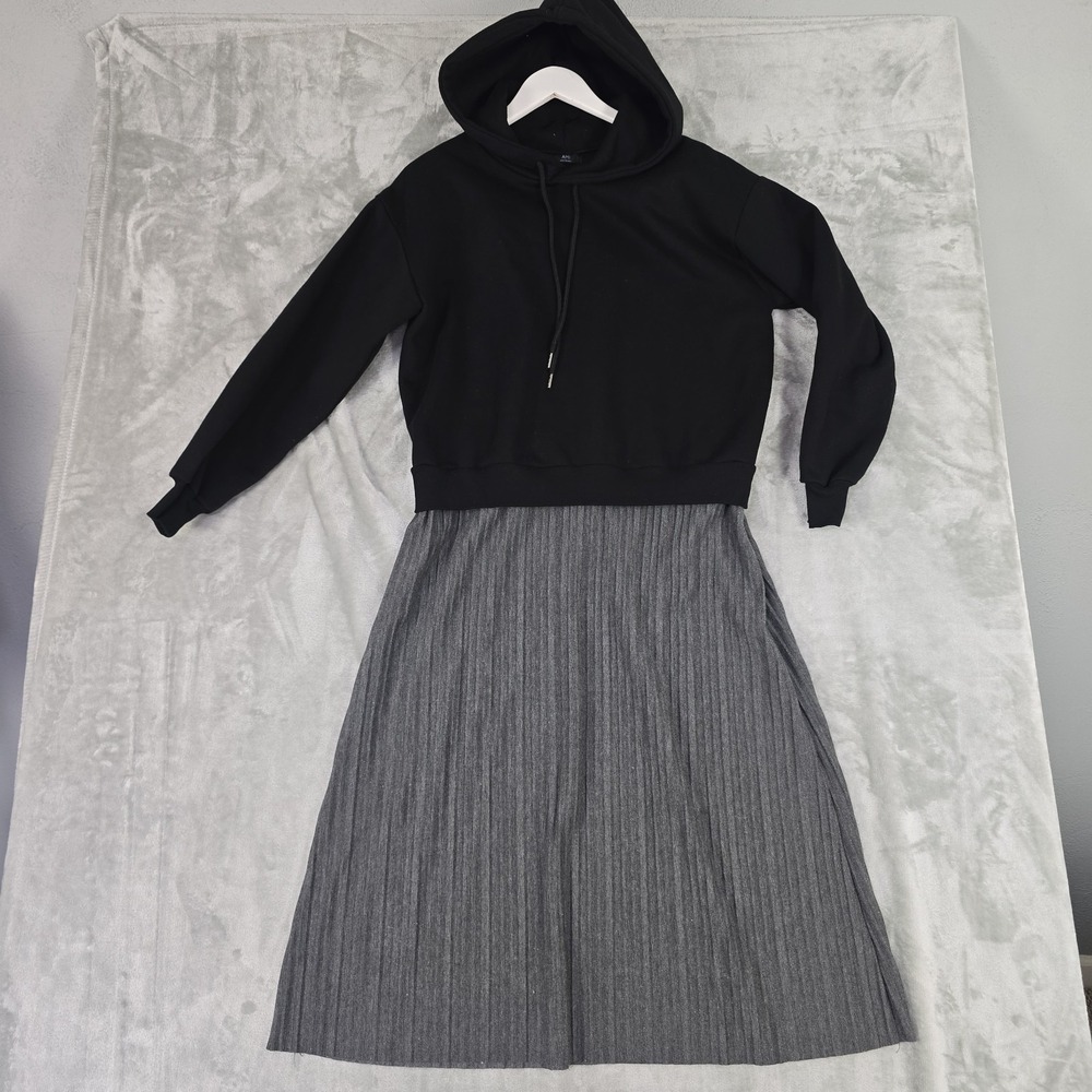 Ami Made in Korea Womens Hooded Sweatshirt Maxi Skirt S Streetwear Whimsigoth